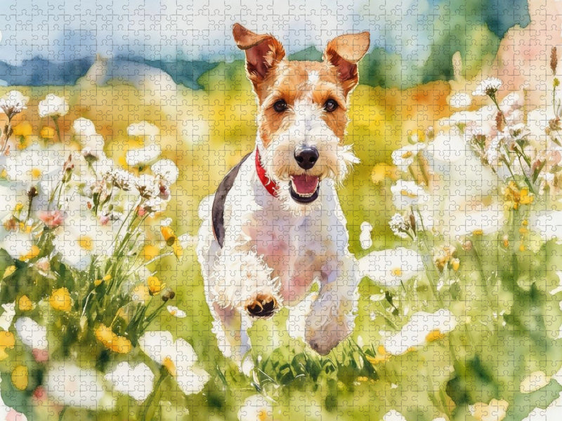 Drahthaar-Foxterrier charmanter Begleiter mit Witz - CALVENDO Foto-Puzzle'