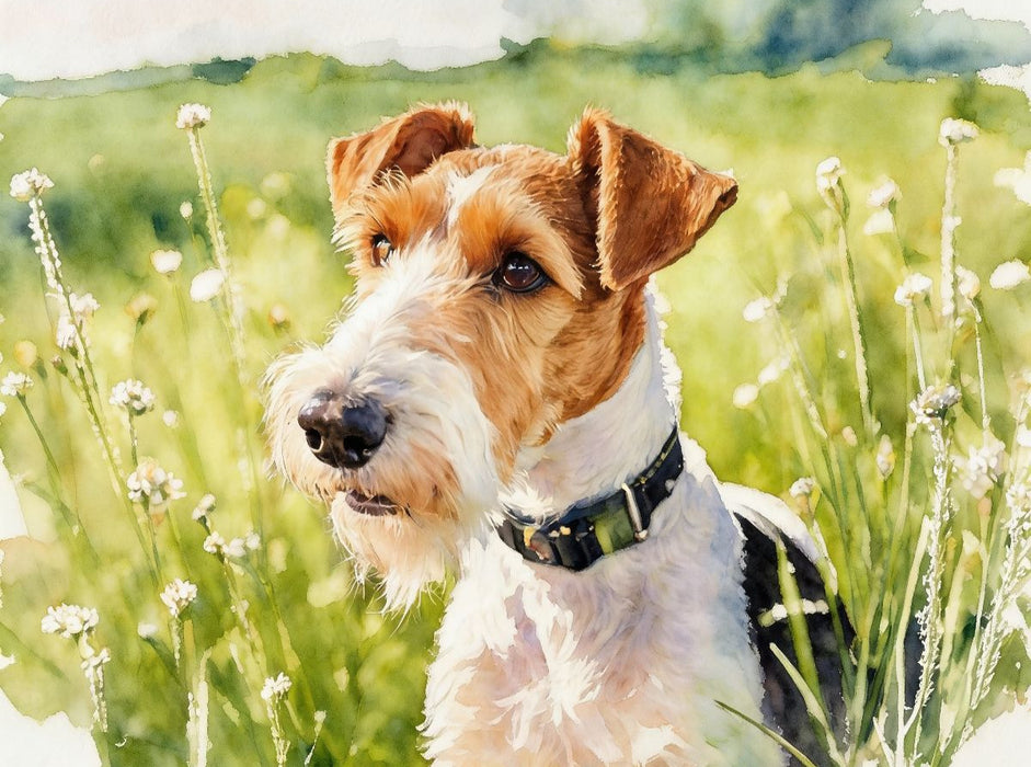 Drahthaar-Foxterrier - CALVENDO Foto-Puzzle'