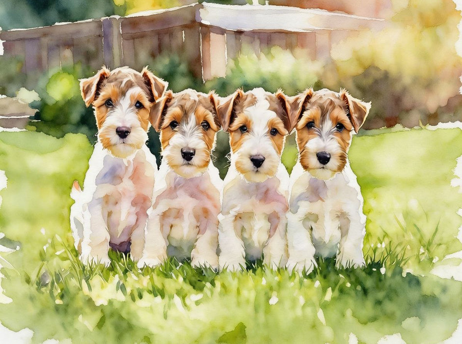 Drahthaar Foxterrier - CALVENDO Foto-Puzzle'