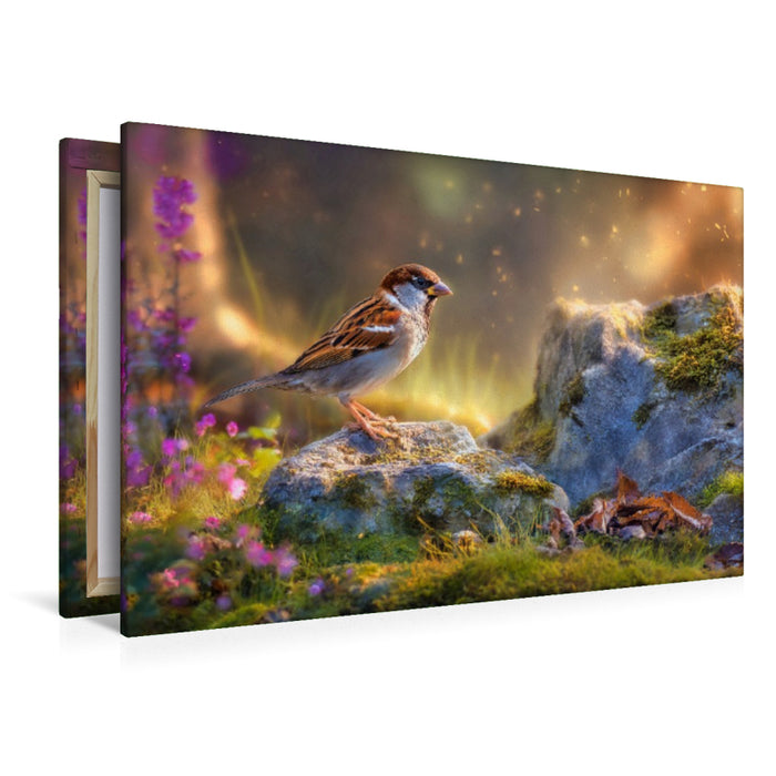 Premium Textil-Leinwand Wild, frei und unbeachtet