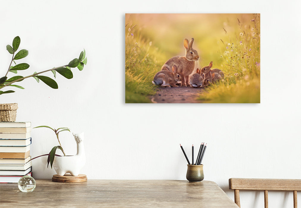 Premium Textil-Leinwand Ein Motiv aus dem Kalender Zwischen den Feldern