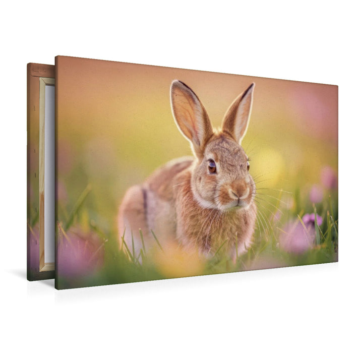Premium Textil-Leinwand Hier lebt, was uns verbindet: Natur, Ruhe, Vielfalt.