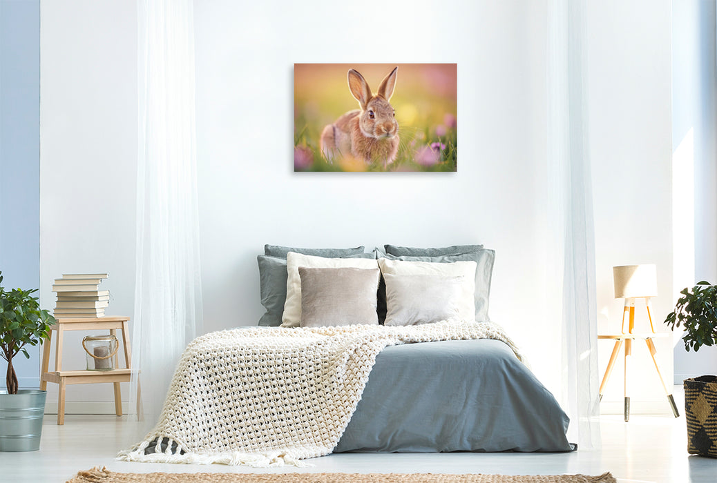 Premium Textil-Leinwand Hier lebt, was uns verbindet: Natur, Ruhe, Vielfalt.