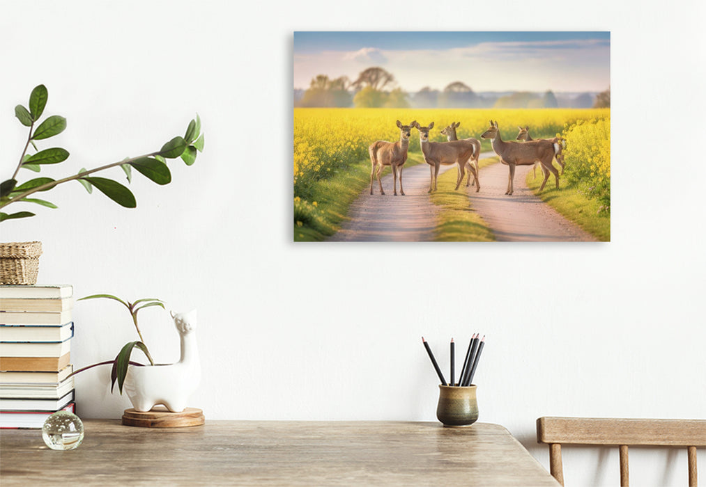 Premium Textil-Leinwand Ein Motiv aus dem Kalender Zwischen den Feldern
