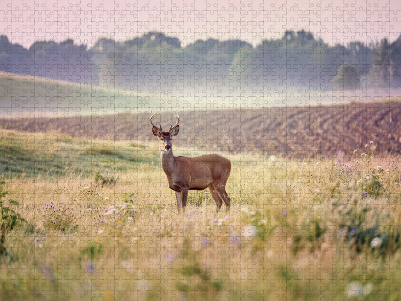 Zwischen den Feldern: Heimat für Tiere. - CALVENDO Foto-Puzzle'