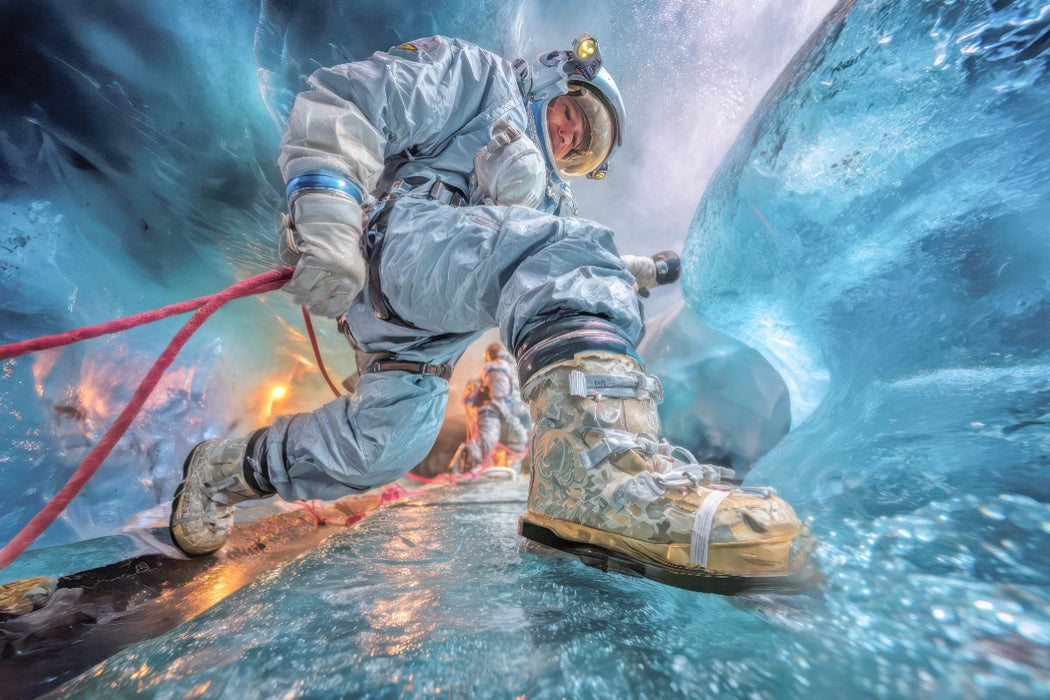 Premium Textil-Leinwand Viele Abenteuer im Kosmos