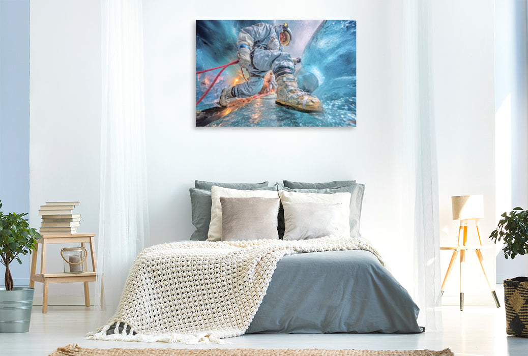 Premium Textil-Leinwand Viele Abenteuer im Kosmos