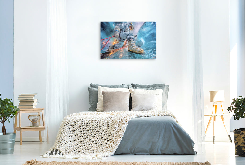 Premium Textil-Leinwand Viele Abenteuer im Kosmos