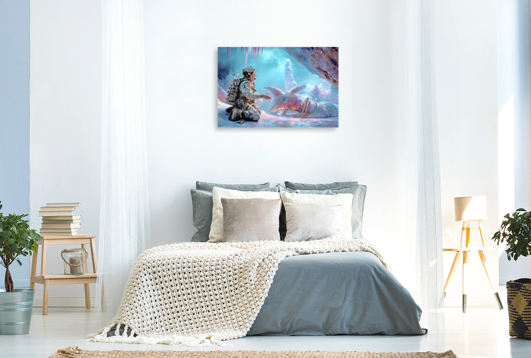 Premium Textil-Leinwand Viele Abenteuer im Kosmos