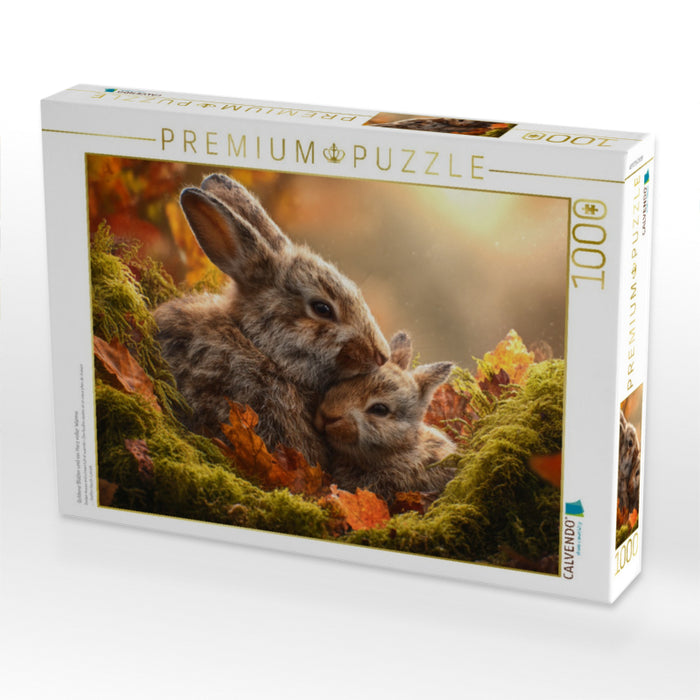 Goldene Blätter und ein Herz voller Wärme - CALVENDO Foto-Puzzle'