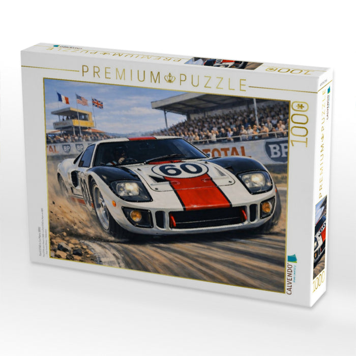 Ford GT40 in Le Mans 1966 - CALVENDO Foto-Puzzle'