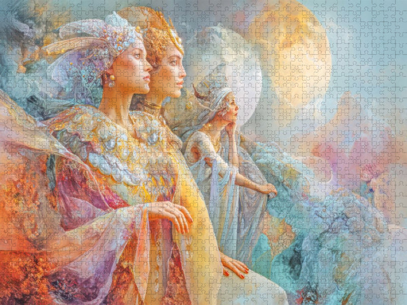Traumhafte Welt in Balance mit Mensch und Tier - CALVENDO Foto-Puzzle'