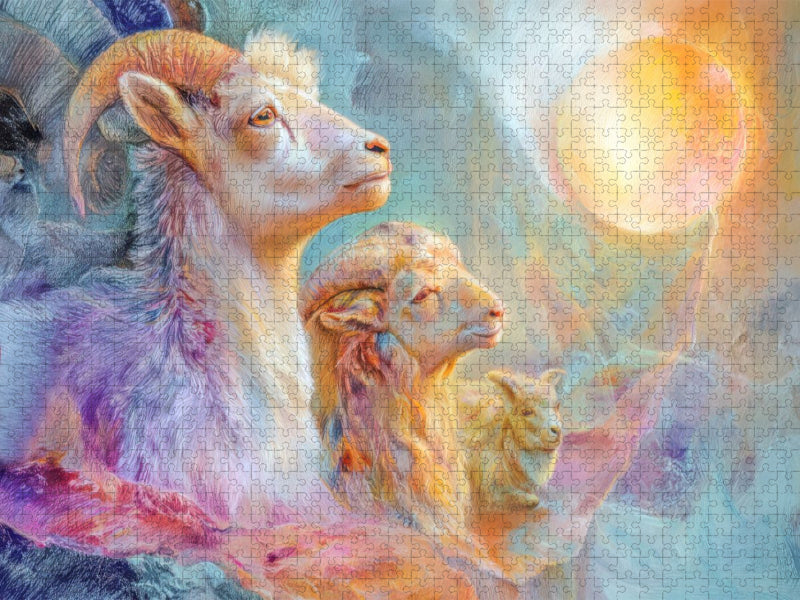 Traumhafte Welt in Balance mit Mensch und Tier - CALVENDO Foto-Puzzle'