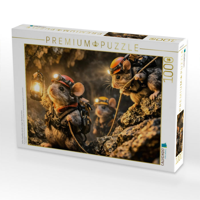 Höhlen-Expedition der drei mutigen Abenteuermäuse - CALVENDO Foto-Puzzle'