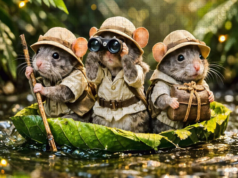Dschungelpfoten - CALVENDO Foto-Puzzle'