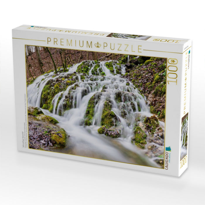 Salmendinger Wasserfall - CALVENDO Foto-Puzzle'