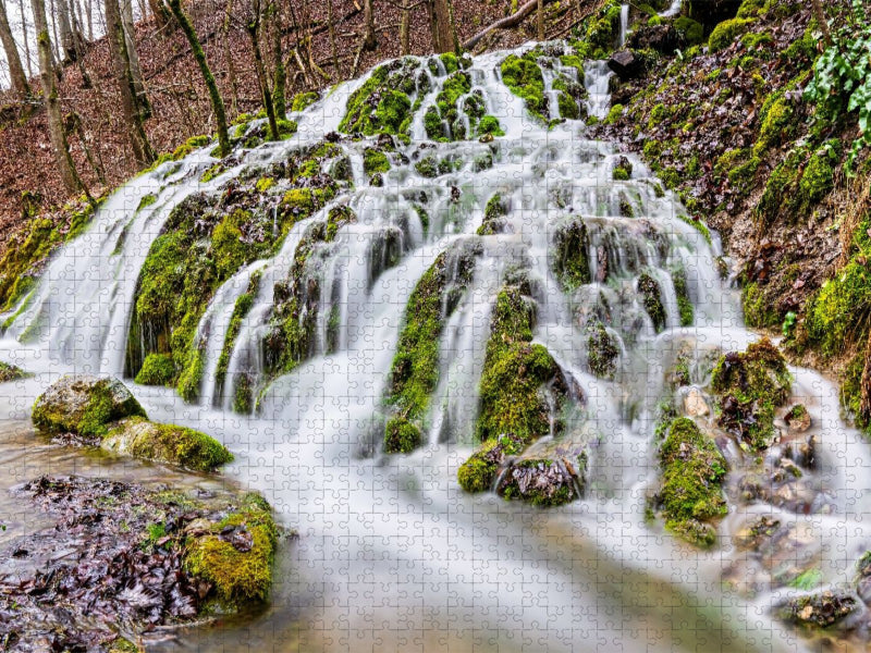 Salmendinger Wasserfall - CALVENDO Foto-Puzzle'