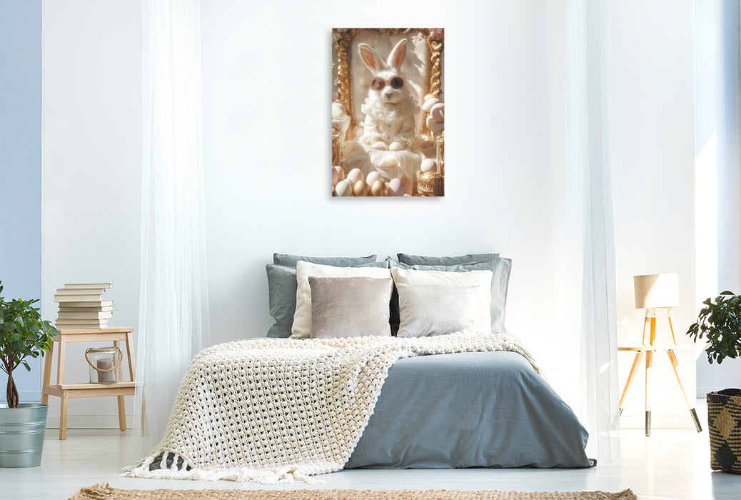 Premium Textil-Leinwand Hopp oder top
