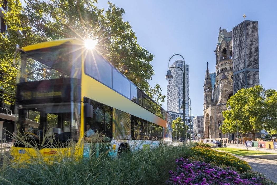 Premium Textil-Leinwand Faszinierender Berlin-Moment in der City-West