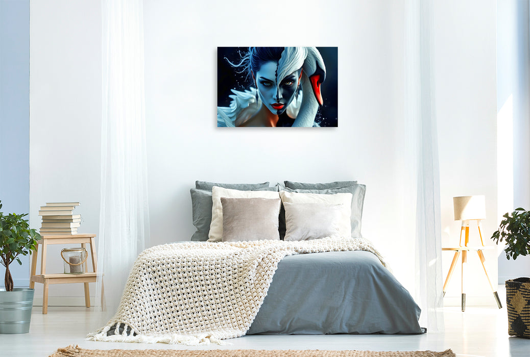 Premium Textil-Leinwand Tragik