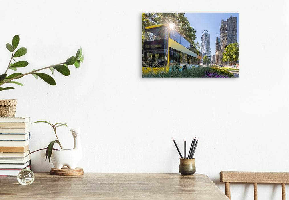 Premium Textil-Leinwand Faszinierender Berlin-Moment in der City-West