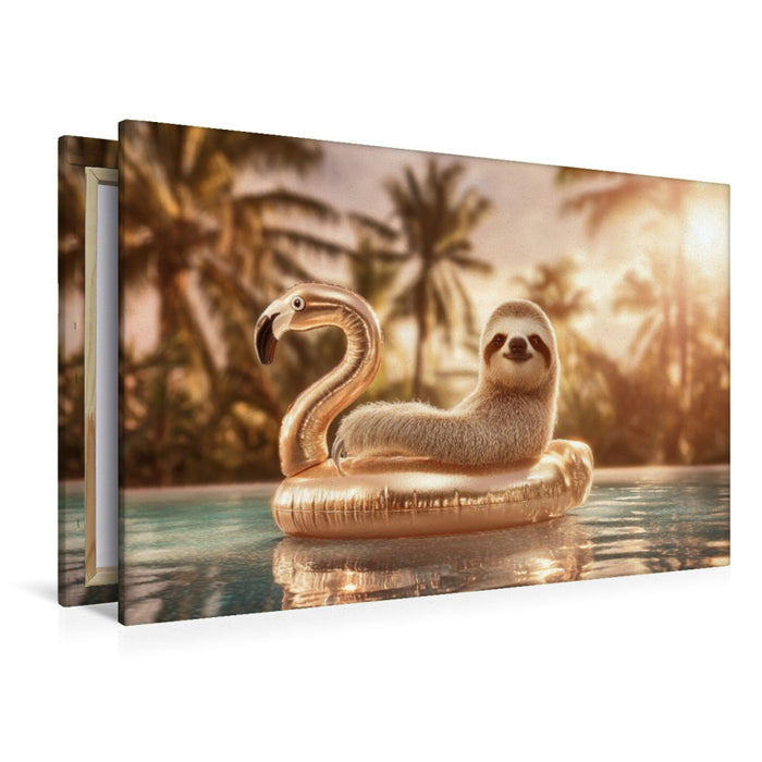 Premium Textil-Leinwand Chill mal
