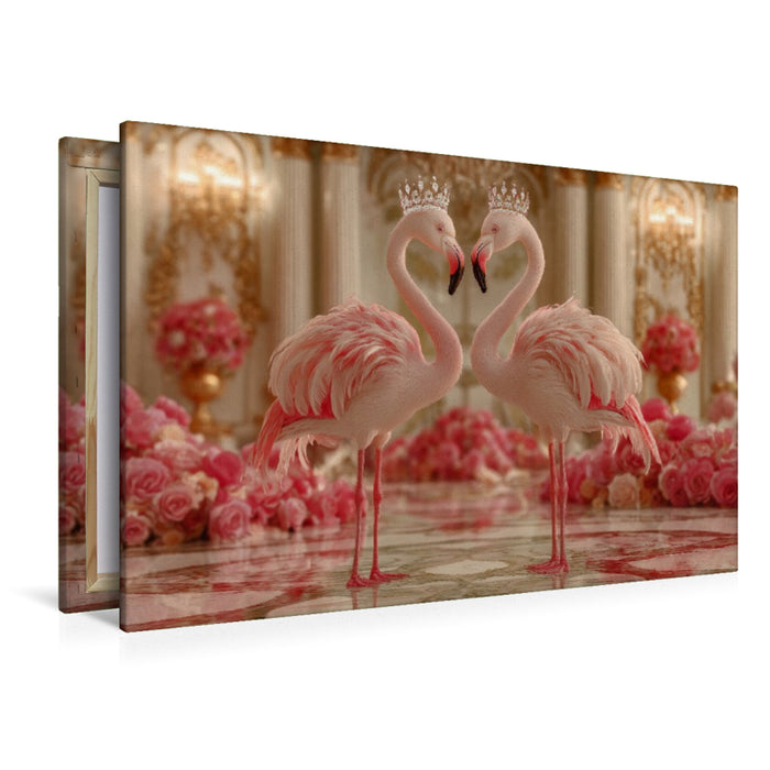 Premium Textil-Leinwand Liebe steht Kopf