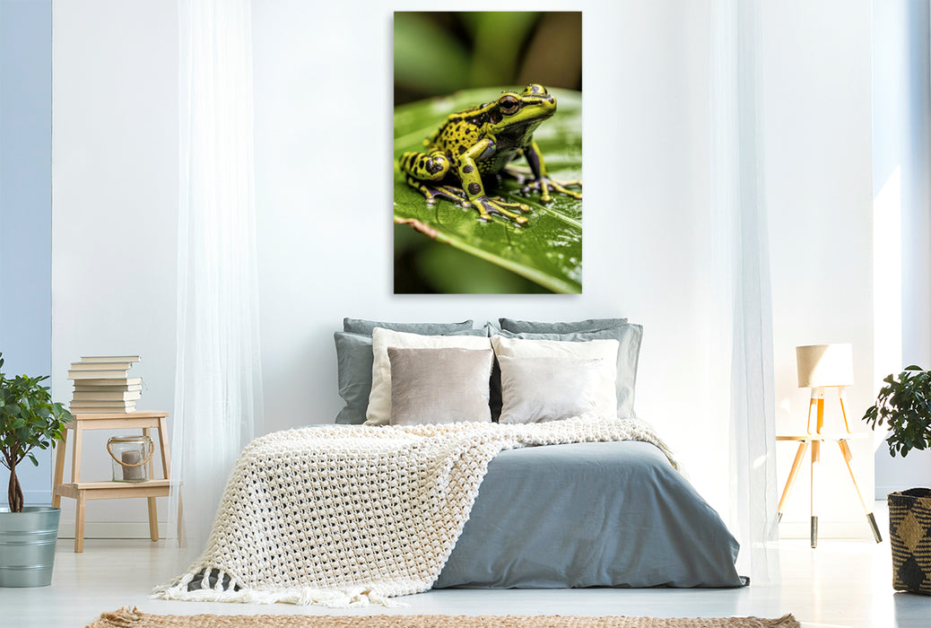 Premium Textil-Leinwand Giftig gut getarnt. Unvergesslich auffällig.