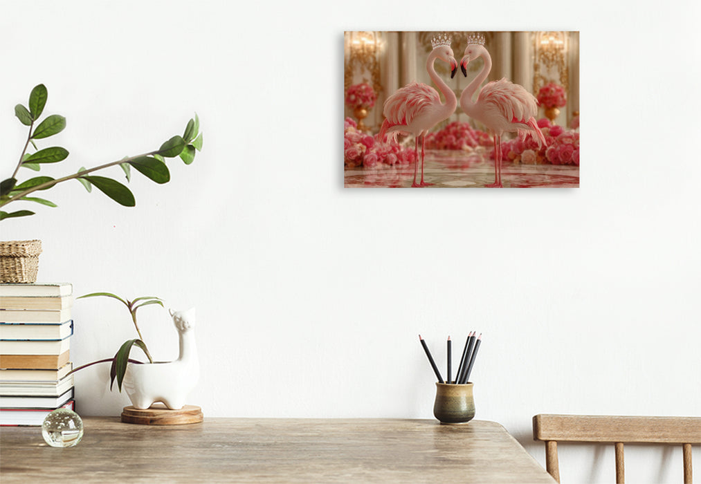 Premium Textil-Leinwand Liebe steht Kopf