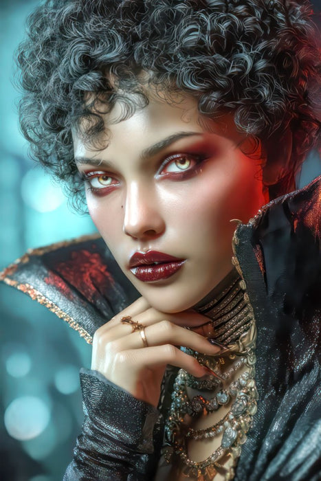 Premium Textil-Leinwand Vampirfrauen