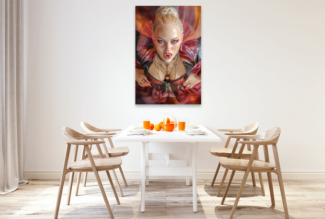 Premium Textil-Leinwand Vampirfrauen