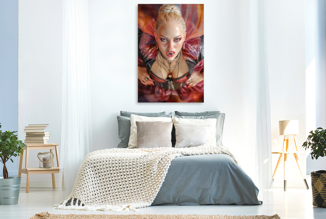 Premium Textil-Leinwand Vampirfrauen