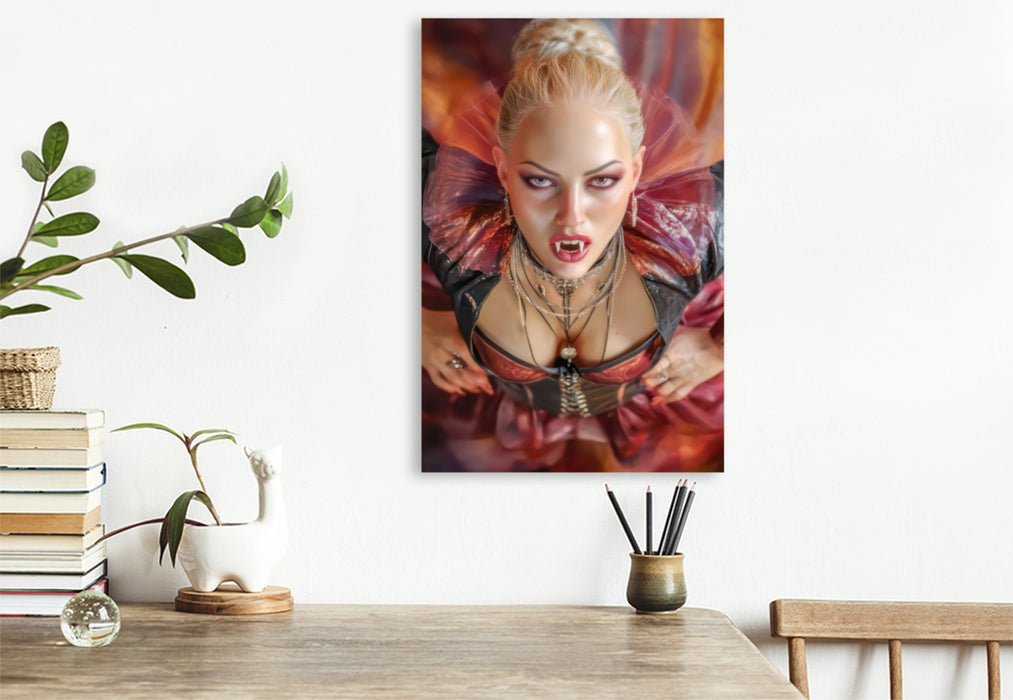 Premium Textil-Leinwand Vampirfrauen