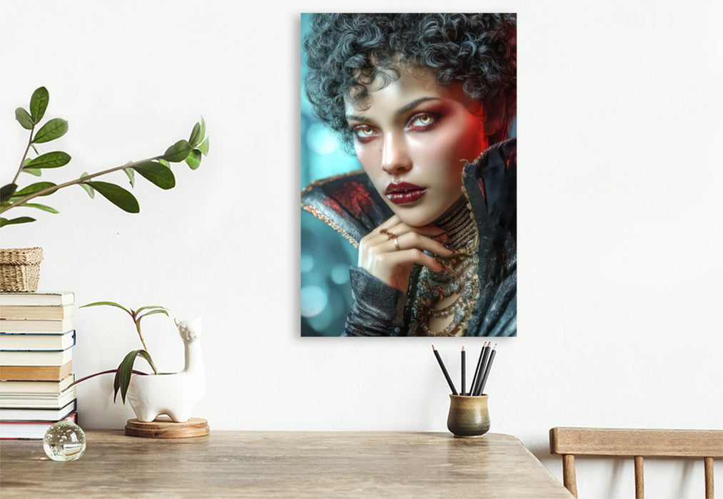 Premium Textil-Leinwand Vampirfrauen