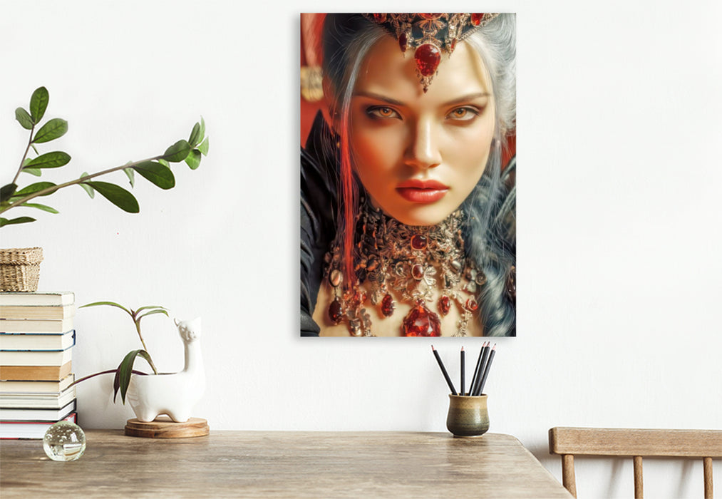 Premium Textil-Leinwand Vampirfrauen