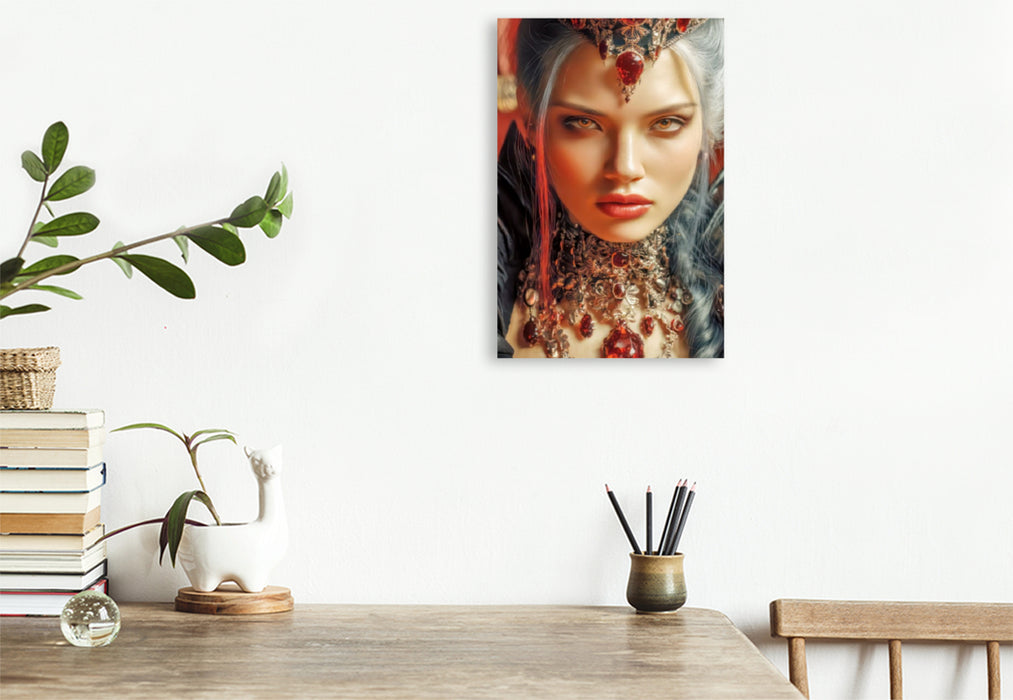 Premium Textil-Leinwand Vampirfrauen