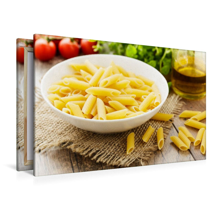 Premium Textil-Leinwand Penne rigate