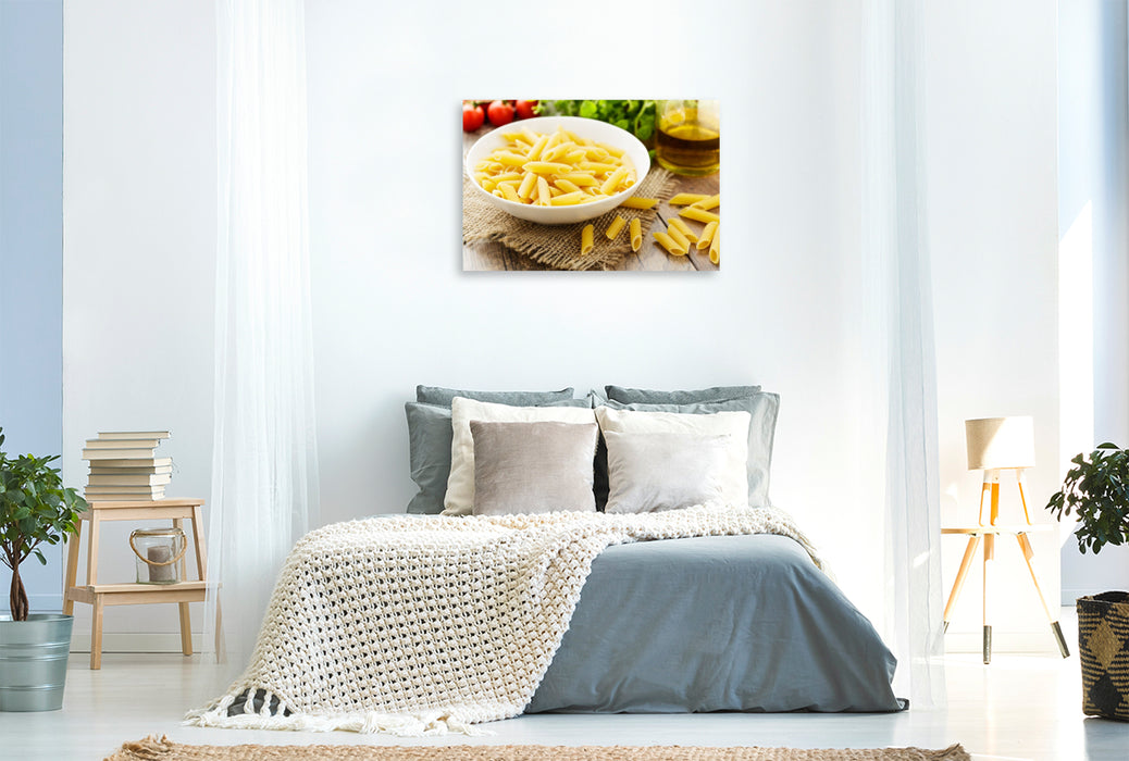 Premium Textil-Leinwand Penne rigate