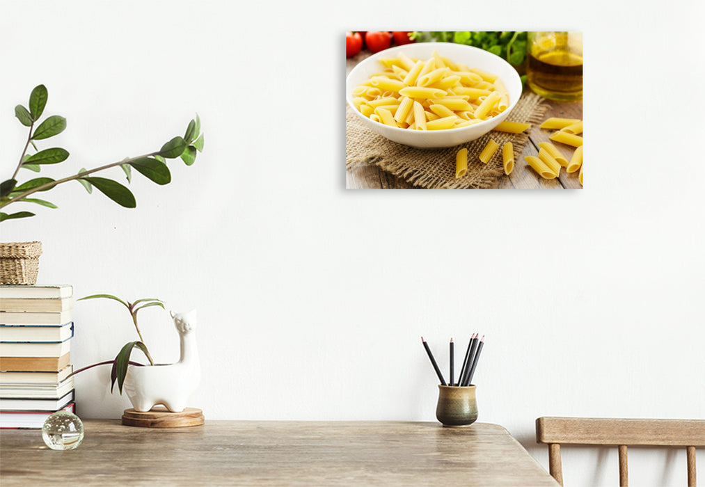 Premium Textil-Leinwand Penne rigate