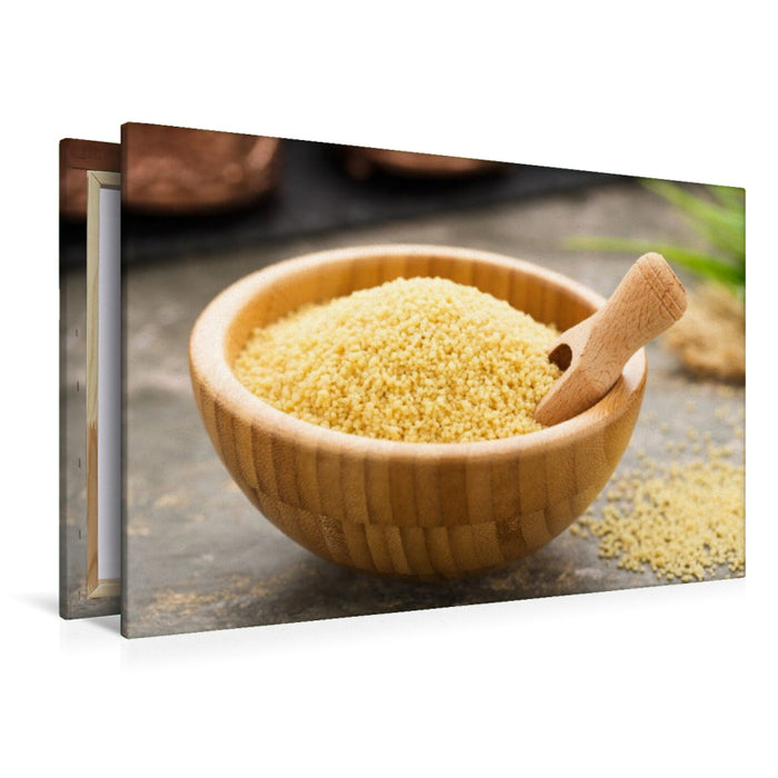 Premium Textil-Leinwand Couscous