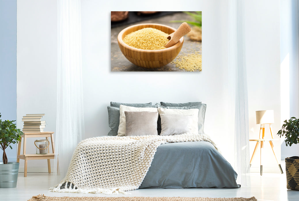 Premium Textil-Leinwand Couscous