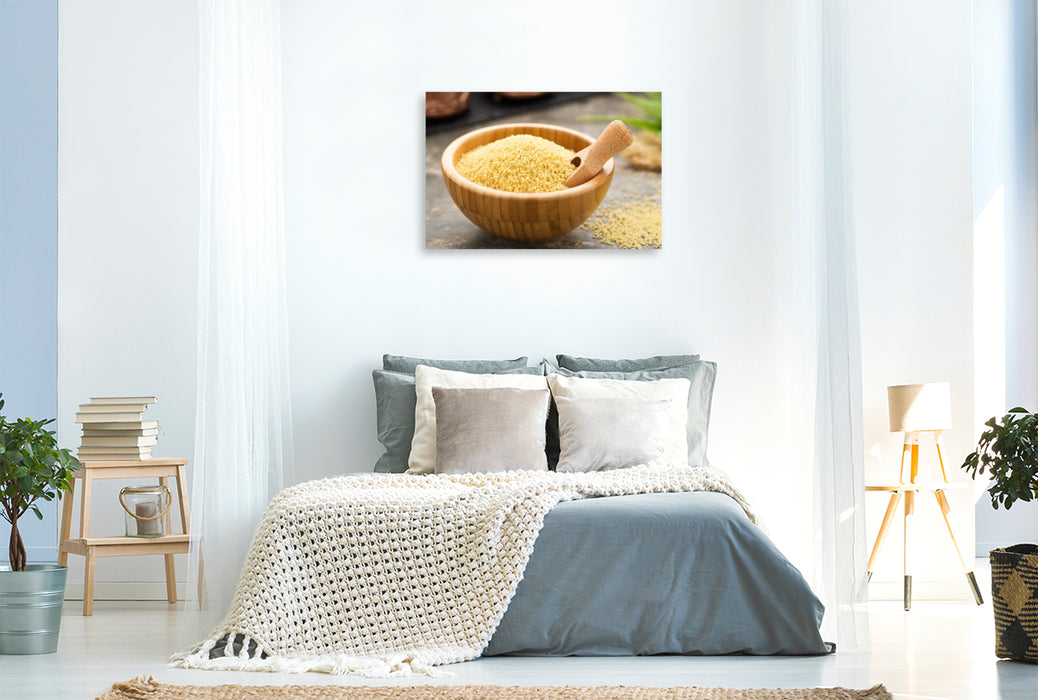 Premium Textil-Leinwand Couscous