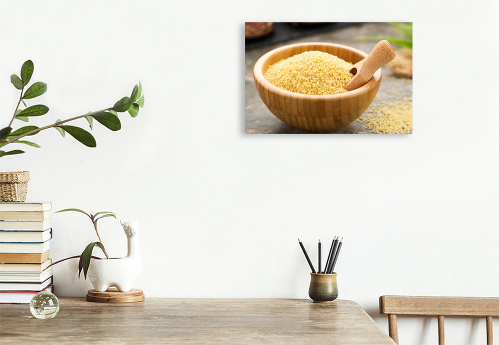Premium Textil-Leinwand Couscous