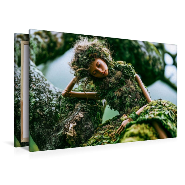 Premium Textil-Leinwand Waldnymphe