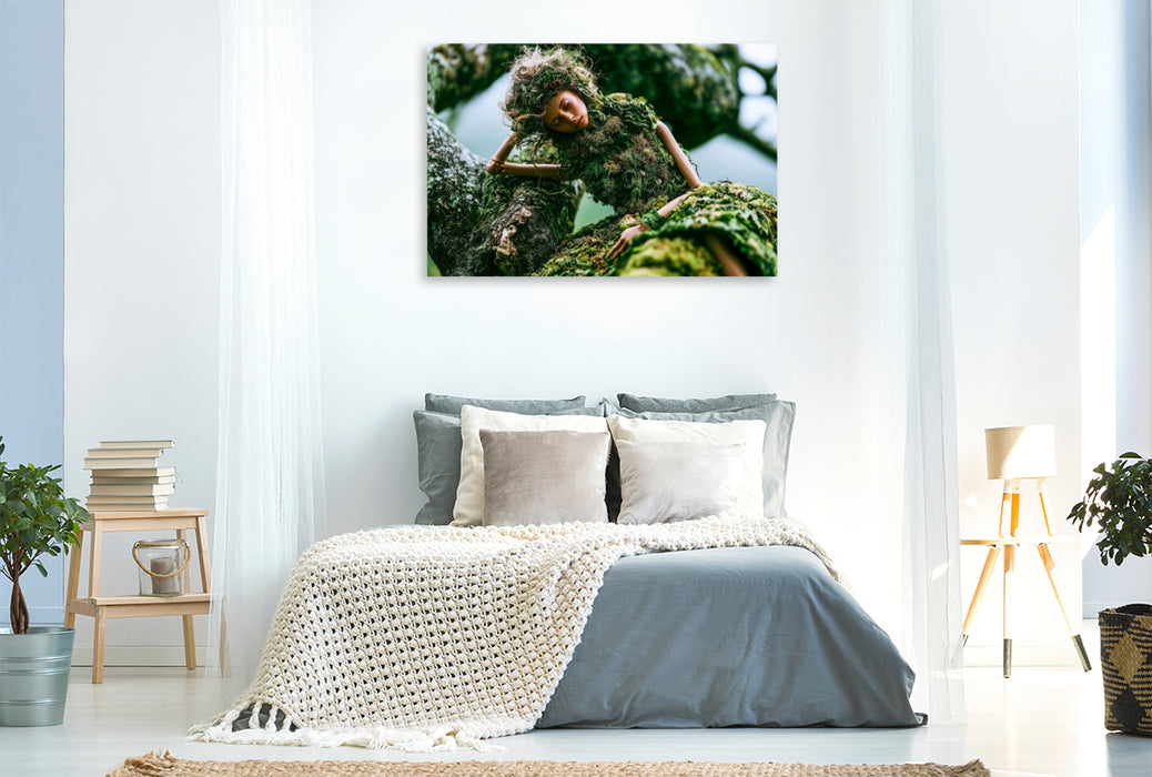 Premium Textil-Leinwand Waldnymphe