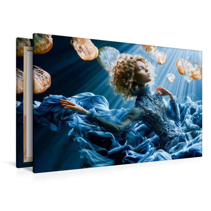 Premium Textil-Leinwand Meereszauberin
