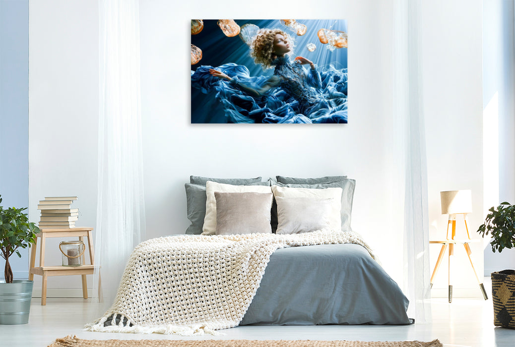 Premium Textil-Leinwand Meereszauberin