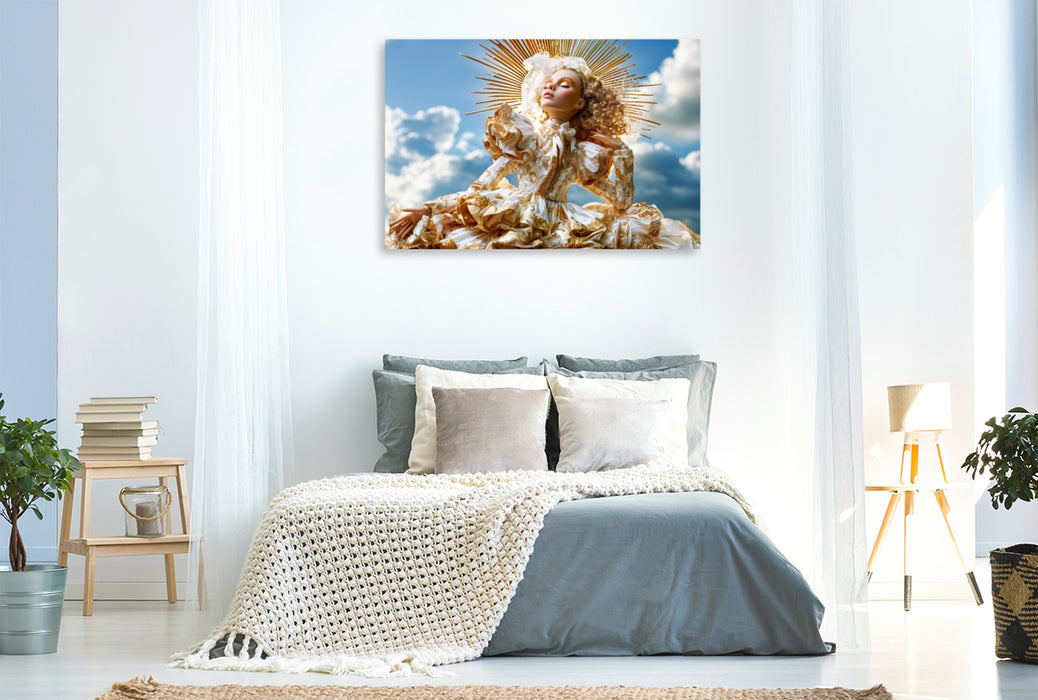 Premium Textil-Leinwand Lichtgöttin