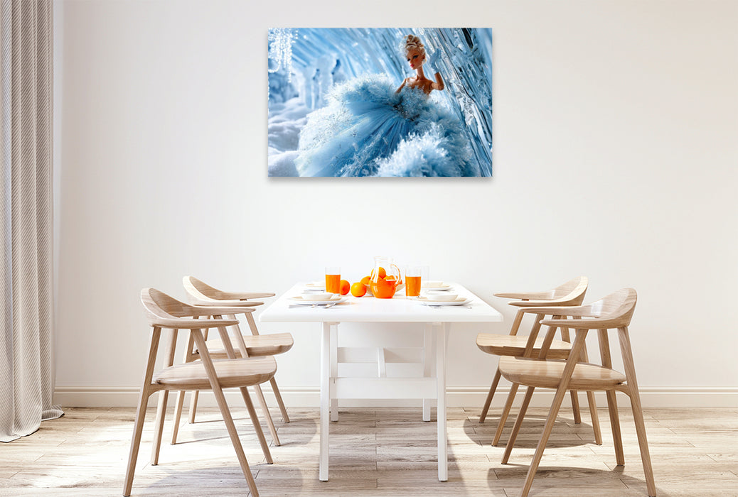 Premium Textil-Leinwand Eisprinzessin