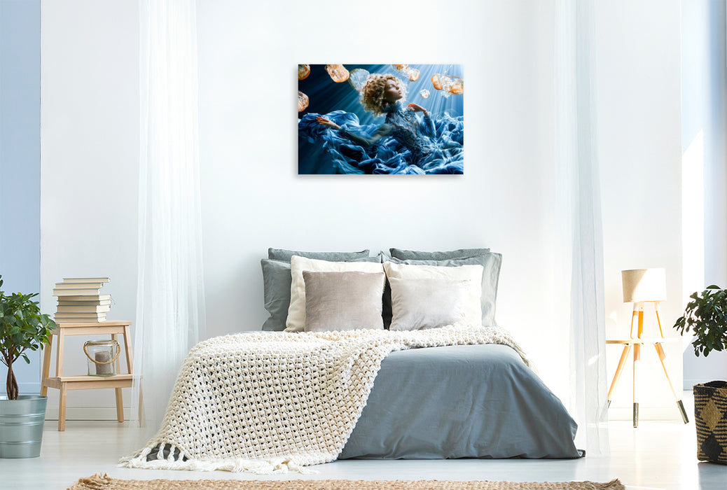 Premium Textil-Leinwand Meereszauberin
